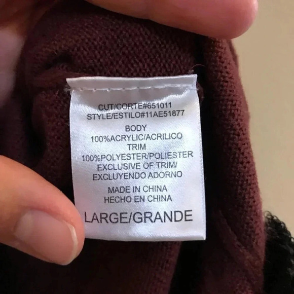 Three Pink Hearts Women's Garnet Cold Shoulder Sweater Zippers Tunic Junior’s L - Picture 7 of 10